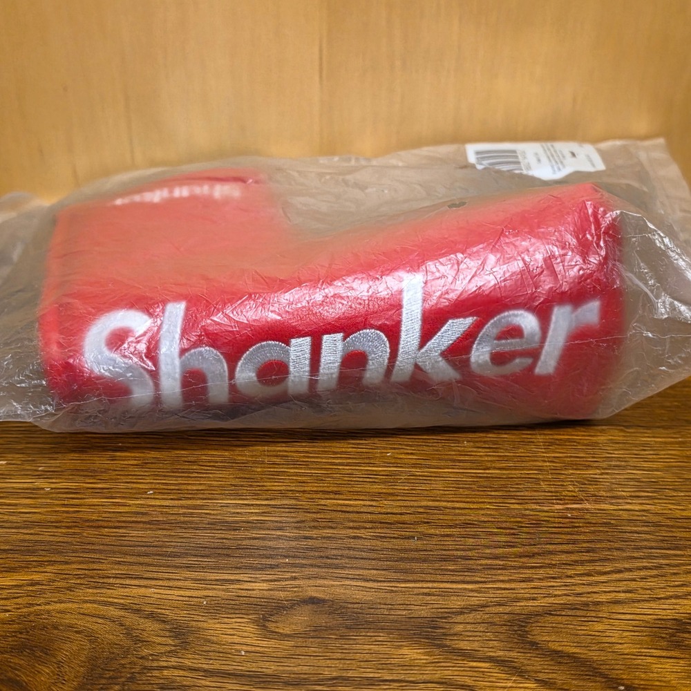 Shanker Golf Red Blade Putter Headcover Magnetic PU Leather New *